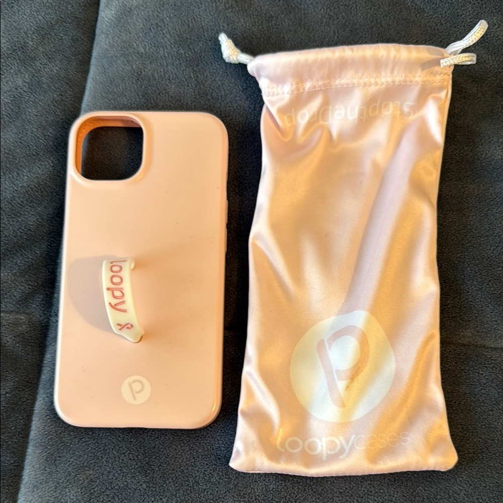 Loopy Case Pink Phone Case with Strap